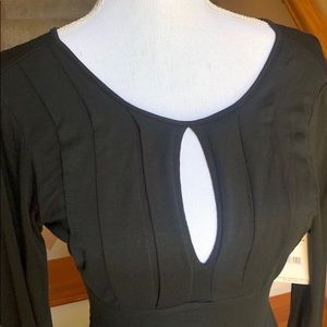 Free People Black Dress with Keyhole